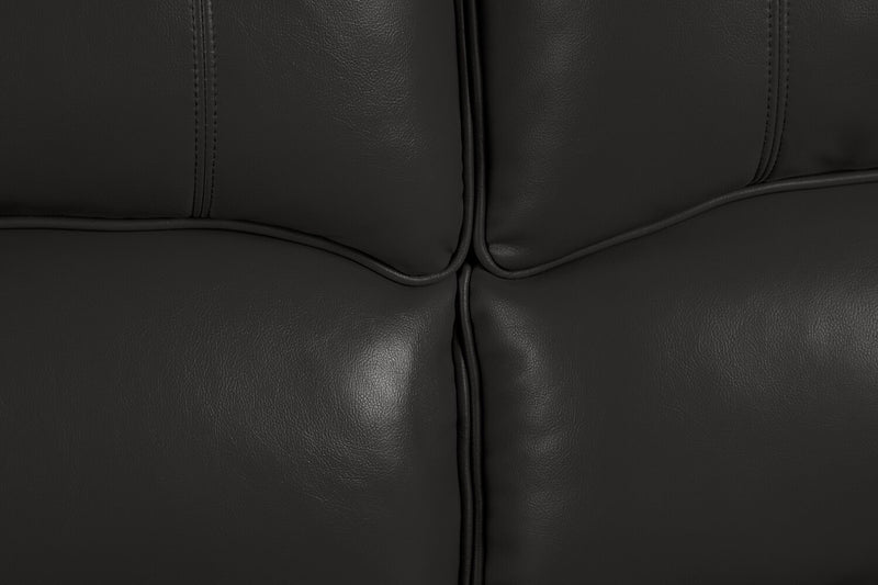 Chandler 60\" Leather-Look Fabric Reclining Loveseat - Grey