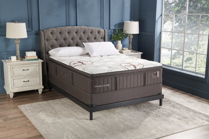 Stearns & Foster Founders Collection Crystal Palace Pillowtop Low-Profile Queen Mattress Set