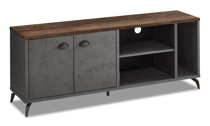 Cameron 60\" Modern TV Stand with Storage and Cable Management for TVs up to 65\"- Grey