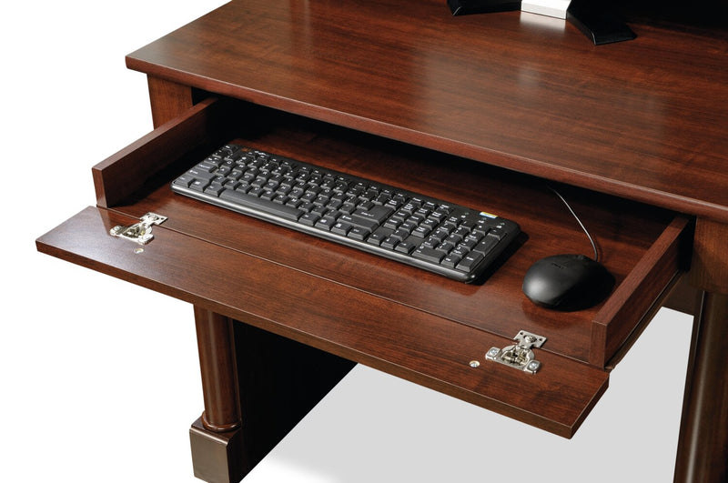 Palladia 59.49\" Office Desk with Hutch & Storage - Select Cherry 