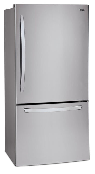 LG 30\" 22 Cu. Ft. Bottom-Mount Refrigerator - Smudge Proof Stainless Steel - LRDNS2200S
