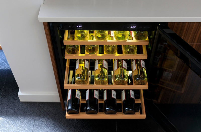 Profile 24\" 4.8 Cu. Ft. Wine Chiller Refrigerator - Stainless - PWS06DSPSS