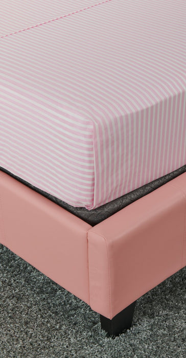 Hallie Striped 3-Piece Twin Cotton Sheet Set - Pink