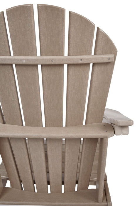 Bask Outdoor Patio Adriondack Chair - High Density Plastic, UV & Weather Resistant - Taupe