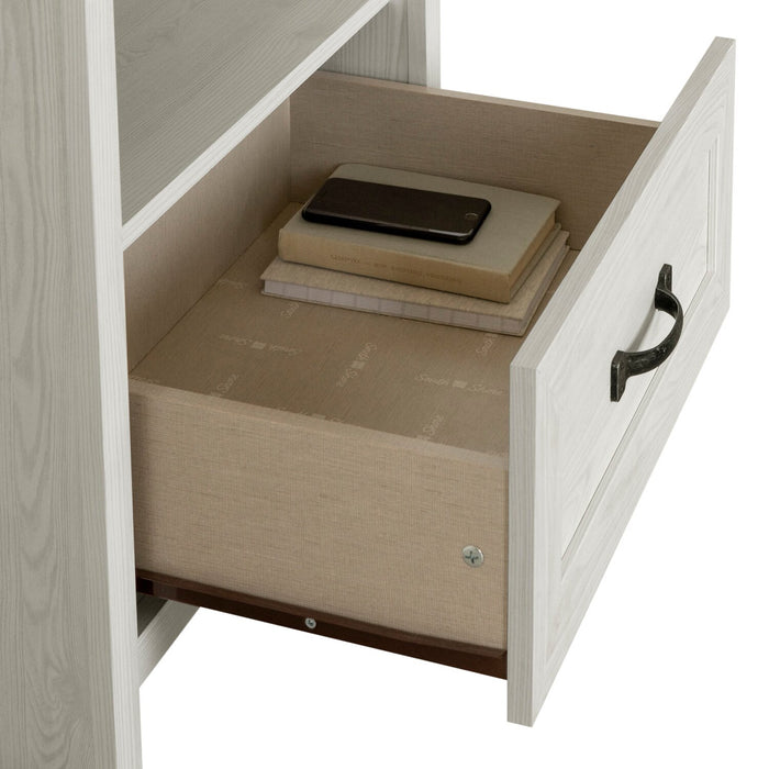 Dove Bedside 1-Drawer Nightstand, 23.8\"W x 22.5\"H, Made in Canada - White