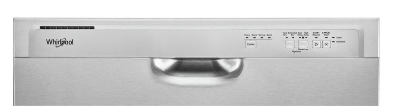 Whirlpool 24\" 57 dBA Built-In Front-Control Dishwasher - Stainless Steel - WDF341PAPM