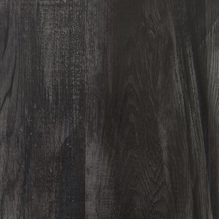 Avery 47.25\" Industrial Coffee Table with Shelf - Black with Black Metal Legs