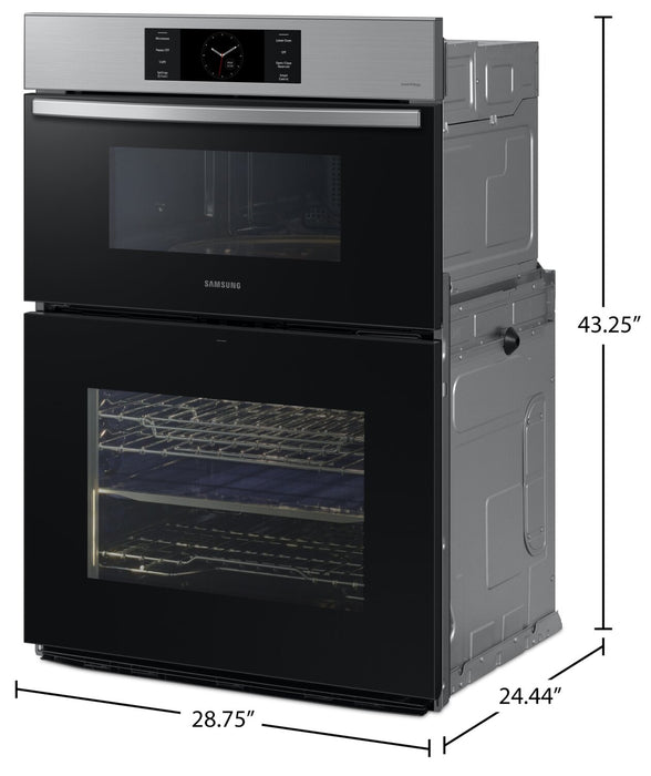 Samsung 30\" 7 Cu. Ft. Electric Micowave Combination Wall Oven - Stainless Steel - NQ70CG700DSRAA