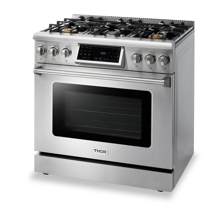 Thor Kitchen 6 Cu. Ft. Tilt Panel Professional Gas Range - TRG3601