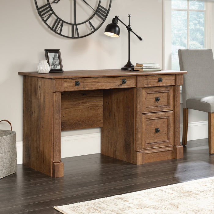 Palladia 53.15\" Office Desk with 3-Drawers - Vintage Oak