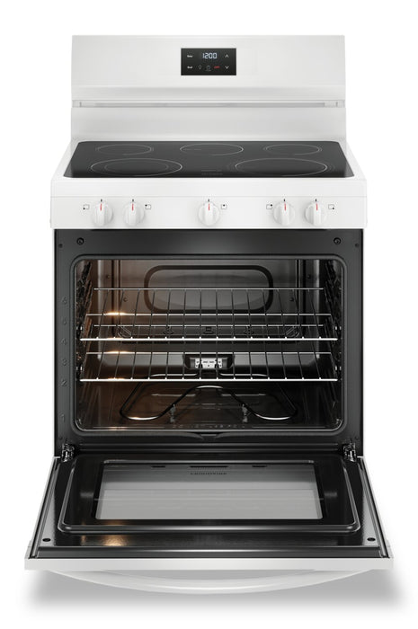 Frigidaire 5.3 Cu. Ft. Electric Range With Quick Boil Element and Five-Element Cooktop - White - FCRE305CBW