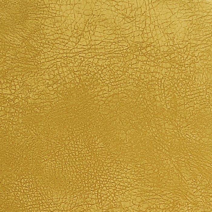 Kort & Co. Bay Counter-Height Stool with Swivel Seat, Vegan Leather Fabric, Metal - Mustard