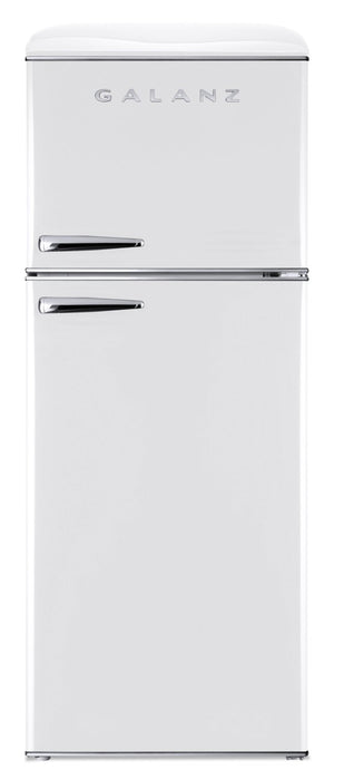 Galanz 23.7\" 12 Cu. Ft. Top-Mount Refrigerator - Milkshake White - GLR12TWEEFR