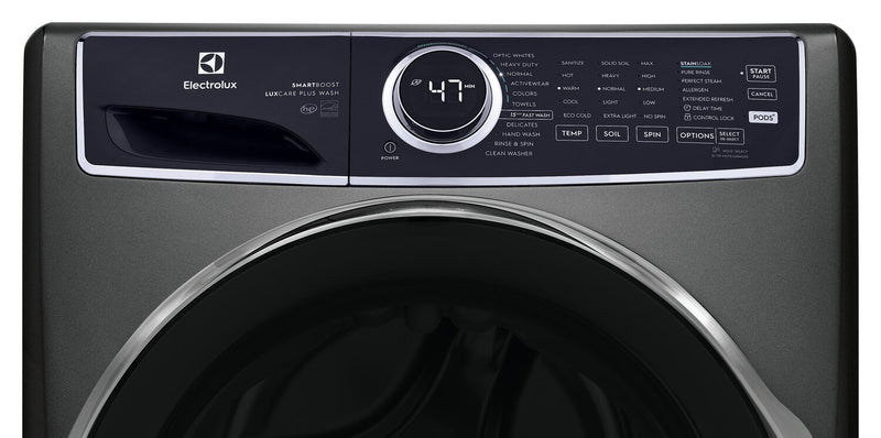 Electrolux 5.2 Cu. Ft. Front-Load Washer and 8 Cu. Ft. Gas Dryer - Titanium