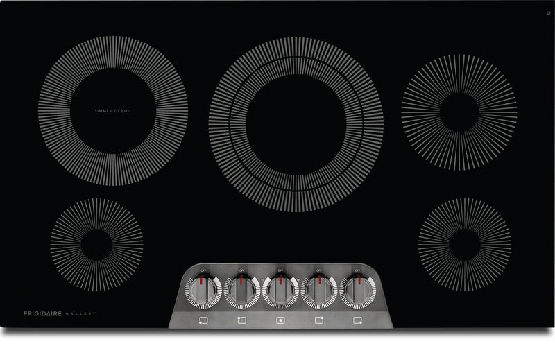 Frigidaire Gallery 36\" 5-Element Electric Cooktop - Black Stainless Steel\t - GCCE3670AD