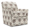 Made in Canada Sofa Lab Customizable Swivel 31\" Fabric Accent Chair - Stone Multicolour