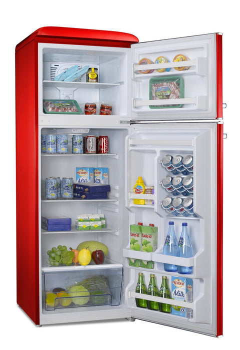 Galanz 23.7\" 12 Cu. Ft. Top-Mount Refrigerator - Hot Rod Red - GLR12TRDEFR