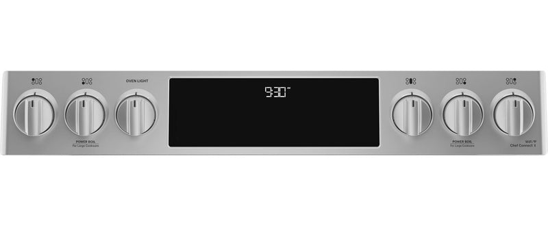 Profile 5.6 Cu. Ft. Smart Dual Fuel Range with True European Convection - Stainless Steel Fingerprint Resistant - PC2S930YPFS