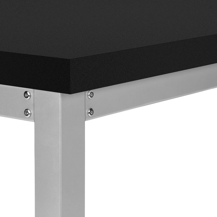 Kai 47.25\" Adjustable Height Office Desk - Black/Silver
