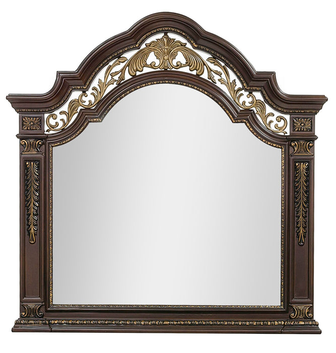 Wynn Bedroom Dresser Mirror - Cherry Brown