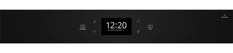 Whirlpool 30\" 5 Cu. Ft. Electric Combination Wall Oven with True Convection - Black Stainless Steel with PrintShield™ Finish - WOEC7030PV