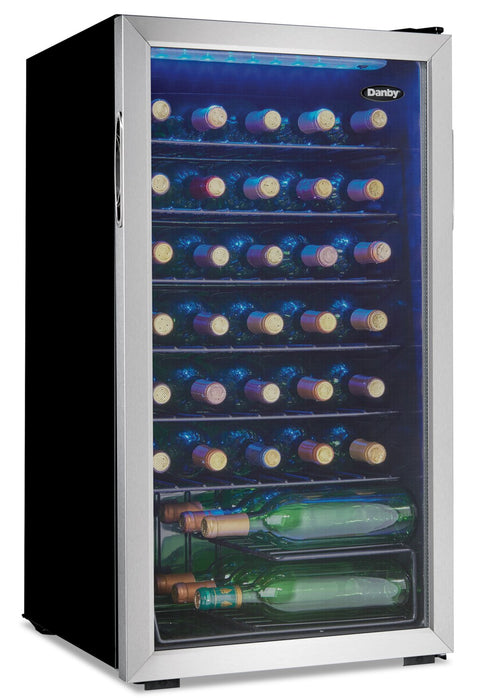 Danby 17.5\" 3.3 Cu. Ft. Single-Door Wine Cooler - Stainless - DWC036A1BSSDB-6