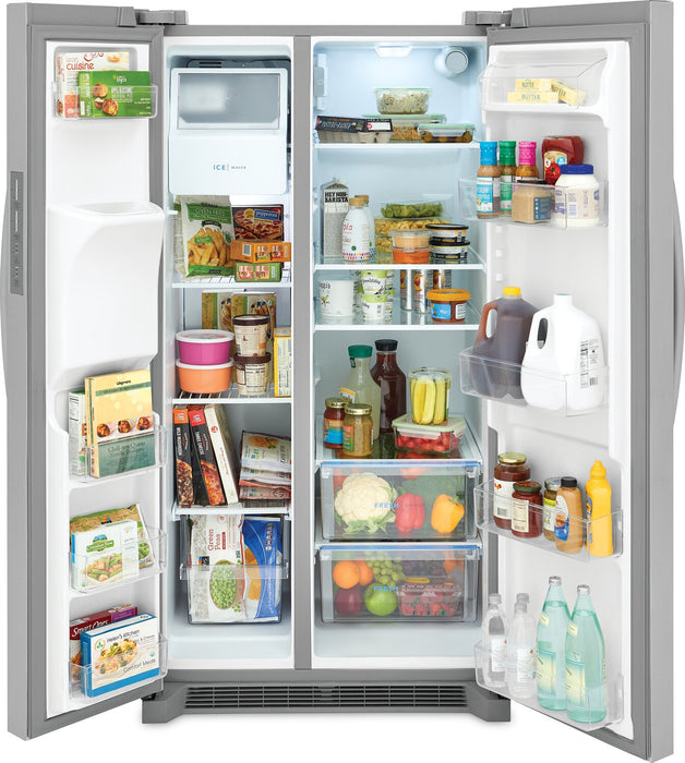 Frigidaire 36\" 25.6 Cu. Ft. Standard-Depth Side-by-Side Refrigerator - Stainless Steel - FRSS2623AS