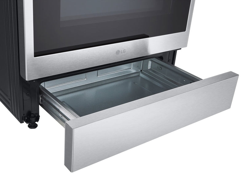 LG 6.3 Cu. Ft. Smart Induction Range with Instaview & Air Fry - Smudge Proof Stainless Steel - LSIL6336F