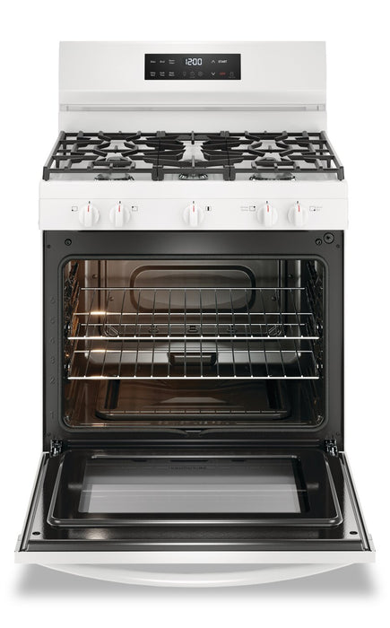 Frigidaire 5.1 Cu. Ft. Gas Range With Quick Preheat and Five Burner Cooktop - White - FCRG3062AW