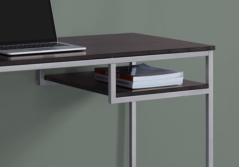 Frankie 48\" Office Desk with Shelf - Espresso