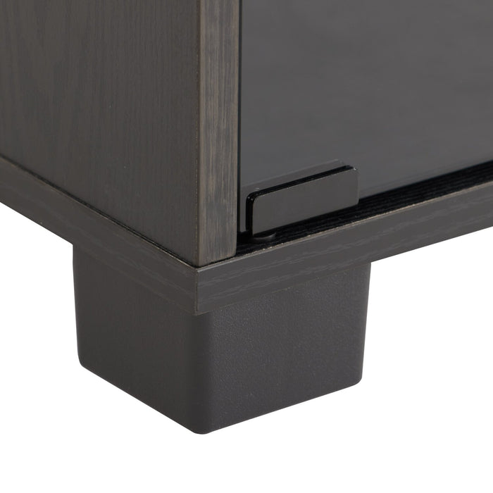 Augustus 84\" Modern TV Stand with Storage and Cable Management for TVs up to 90\"- Black