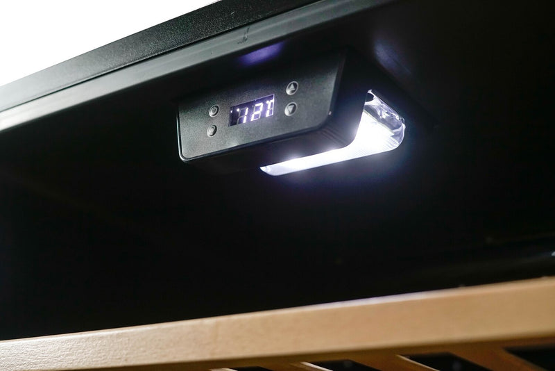 Danby 21.6\" 8.4 Cu. Ft. Single-Door Wine Cooler - Black - DWC94L1B