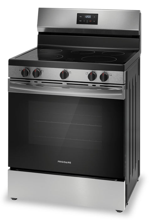 Frigidaire 5.3 Cu. Ft. Electric Range With Quick Boil Element and Five-Element Cooktop - Stainless Steel - FCRE305CBS