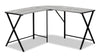 Lidia 55.25\" L-Shaped Corner Office Desk - Grey