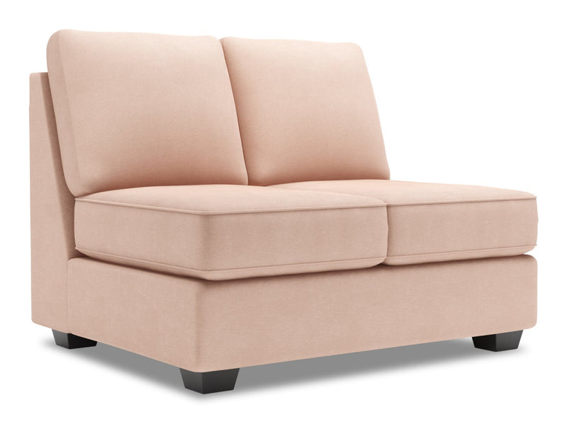 Sofa Lab Roll Armless Loveseat - Pax Rose