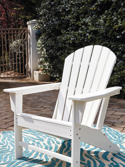 Bask Outdoor Patio Adriondack Chair - High Density Plastic, UV & Weather Resistant - White