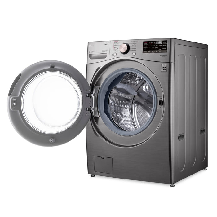 LG 5.2 Cu. Ft. Smart Front-Load High-Efficiency Steam Washer - Graphite Steel - Stackable - WM3850HVA