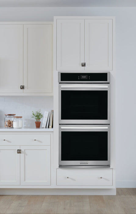 Frigidaire Gallery 27\" 3.8/3.8 Cu. Ft. Electric Double Wall Oven with Total Convection - Smudge-Proof® Stainless Steel\t - GCWD2767AF