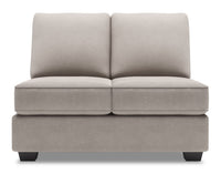 Sofa Lab Roll Armless Loveseat - Pax Slate 