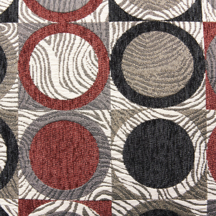 Made in Canada Morty 2-Piece Right-Facing Chenille Fabric Sectional with Accent Pillows - Grey