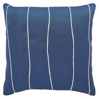 Indoor/Outdoor Striped Accent Pillow - Navy 