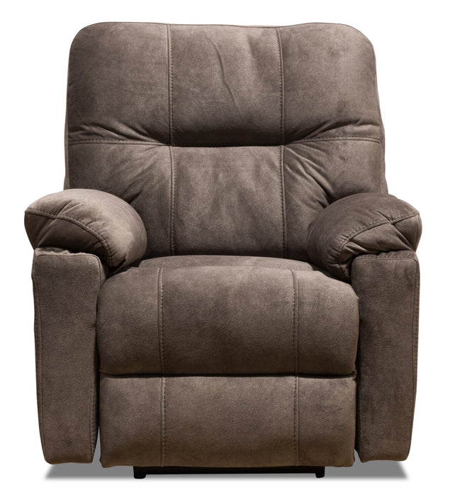 Made in Canada Gybson 38\" Fabric Power Reclining Chair - Latte Brown