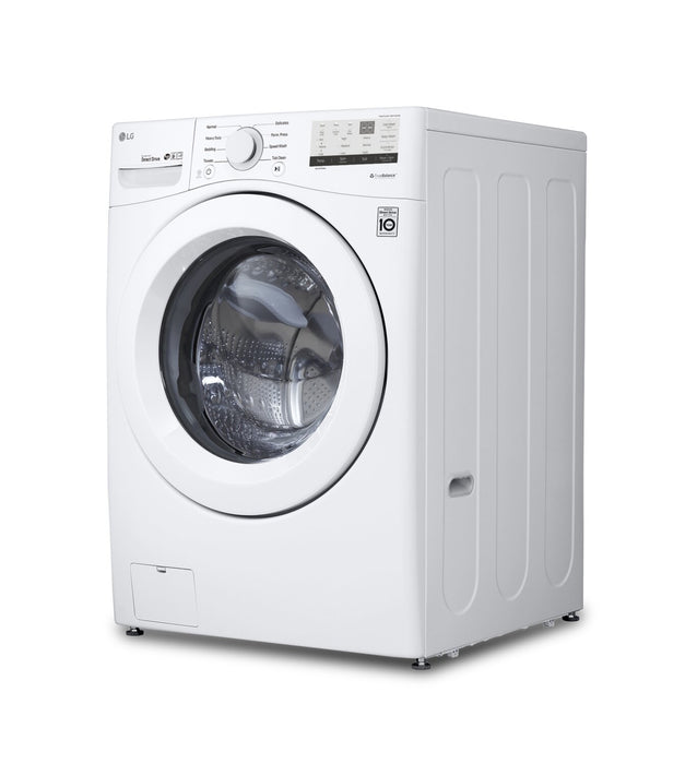 LG 5.2 Cu. Ft. Front-Load High-Efficiency Washer - White - Stackable - WM3400CW