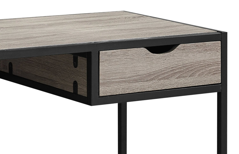 Everly 42.25\" Office Desk with Drawer - Taupe