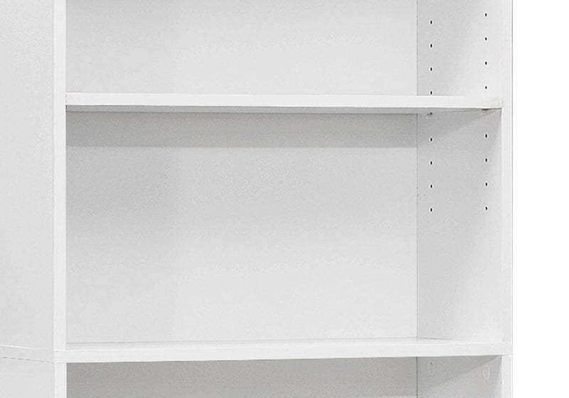 Slade 24.75\" 5-Shelf Bookcase - White