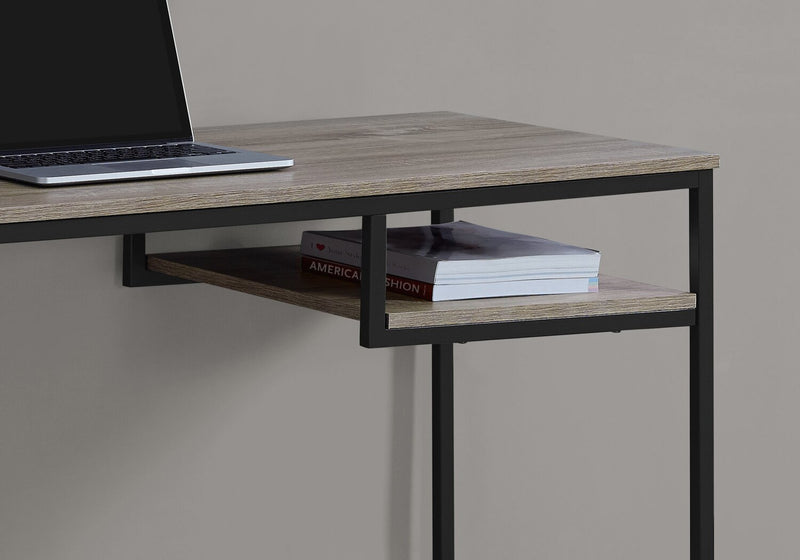 Frankie 48\" Office Desk with Shelf - Taupe