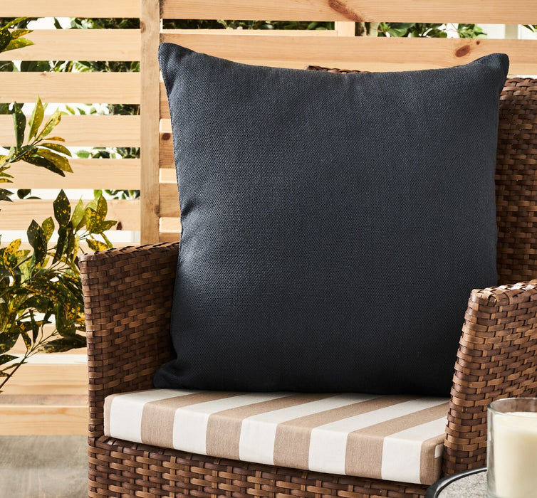 Indoor/Outdoor Classic Accent Pillow - Dark Grey 