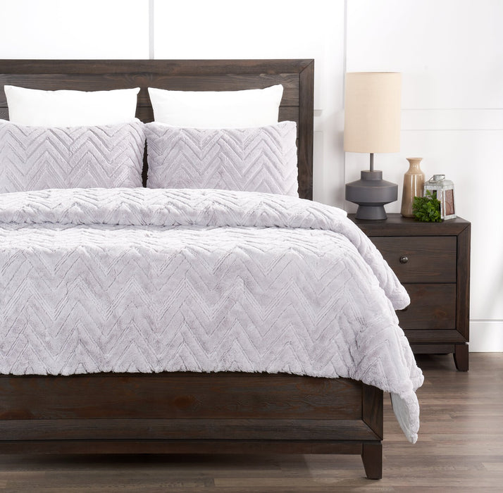 Tilda 3-Piece Full/Queen Comforter Set - Grey