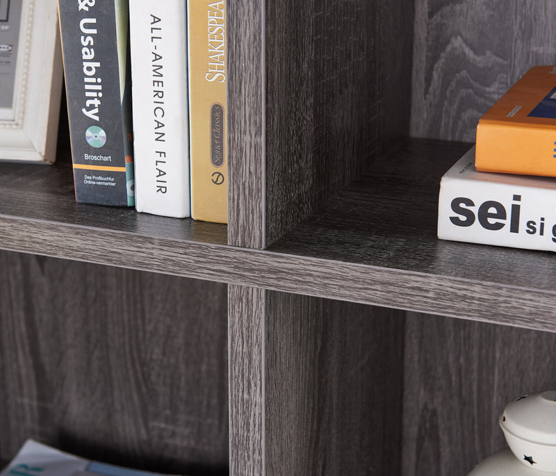 Oscar Owen 36\" Bookcase with Drawer & 6 Shelves - Grey