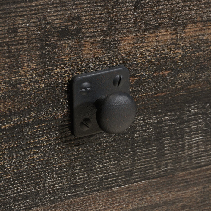 Lewis 47.78\" Office Desk with 2-Drawers - Carbon Oak 